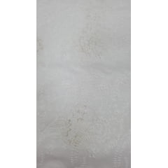 Cambraia bordada pesada cachemire Roma premium (leves sujeiras) off white  - Comprimento 2,80 m x Largura 1,40 m