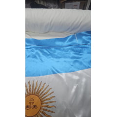 Cetim Bandeira da Argentina COM EMENDA - Largura 1,47m x 0,90m Comprimento