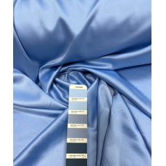Crepe Amanda Liso Azul Serenity COM SUJEIRA e PEQUENO RASGO  - Largura 1,50 m x Comprimento 1M