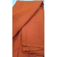 Crepe de viscolinho terracota - Comprimento 1 m x Largura 1,40 m