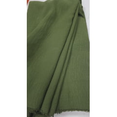 Crepe duna verde militar - Comprimento 1,80 m x Largura 1,40 m