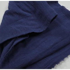 Crepe Gauze de algodão azul marinho - Comprimento 1 m x Largura 1,50 m