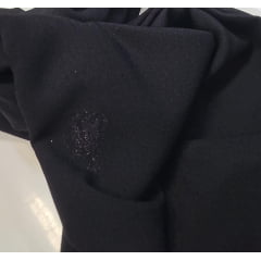 Crepe mirela preto com pequena sujeira- largura  1,50 m x Comprimento 1,40,00