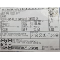 Flanela Jeppy Renaux cinza com azul - Comprimento 2 m x Largura 1,45 m 