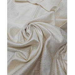 Gobelem adamascado leve creme - Largura 1,30 m x Comprimento 0,80 cm