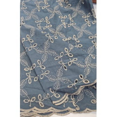 Layse bicolor floral com kaki  - Largura 1,40 m x Comprimento 2,40 m 