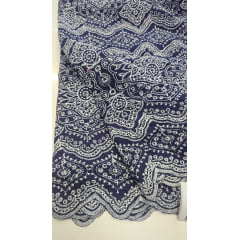 Layse bicolor marinho e branco  - Largura 1,40 m x Comprimento 2,70 m 