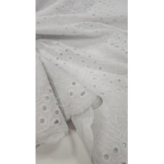 Layse de algodão branca ST01F - Largura 1,40 m x Comprimento 2 m 