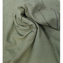 Linho com viscose verde malva- Comprimento 1 m x Largura 1,40 m
