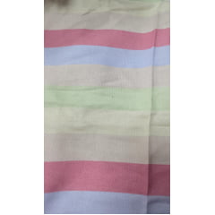 Linho listrado tons pasteis - Comprimento 0,80 cm x Largura 1,40 m