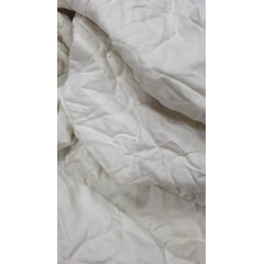 Linho misto matelado cru- Comprimento 2 m x Largura 1,40 m  