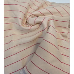 Linho trovata listrado - Comprimento 1,90 cm x Largura 1,50 m Linho trovata listrado - Comprimento 1,90 cm x Largura 1,50 m