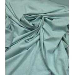 Malha camurça suede verde água - Comprimento 2 m x Largura 1,50 m