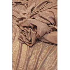 Malha glow bronze com defeito (fio puxado) - Comprimento 4 m x Largura 1,40 m 
