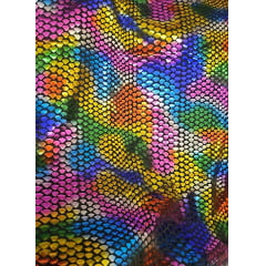 Malha vinil colorida iguana  - Largura 1,45 m x Comprimento 1 m 