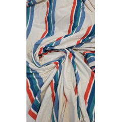 Malha viscolycra listrada fundo kaki listras coloridas (com furo) - x Comprimento 1,80 m x Largura 1,80 m Malha viscolycra listrada fundo kaki listras coloridas (com furo) - x Comprimento 1,80 m x Largura 1,80 m