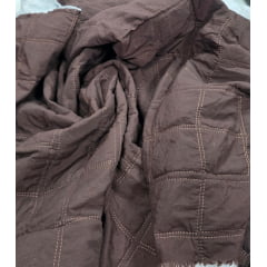 Matelasse marrom costurado marrom - Comprimento 1,50 m x Largura 1,50 m