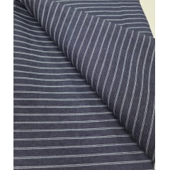 Mescla jeans listrado - Comprimento 1,80 m x Largura 1,40 m
