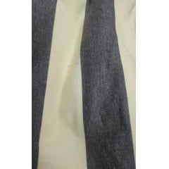 Moletom pesado listrado cinza e amarelo - Comprimento 0,80 cm x Largura 2 m 