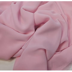 Mousseline toque de seda rosa bebe - Comprimento 2 m x Largura 1,50 m 