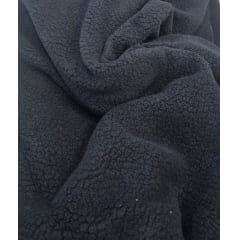 Pelúcia sherpa Pettenati preta - Largura 1,90 m x Comprimento 3 m 