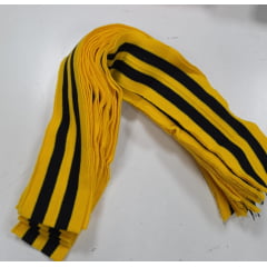 Retilínea tritex Preto e amarelo  10 peças  - Comprimento 1 m x Largura 5 cm