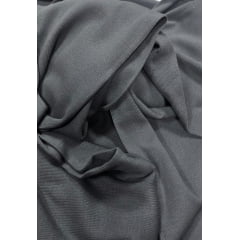 Ribanna tubular com elastano cinza chumbo - 0.45 larg tubular x Comprimento 5,50 m 