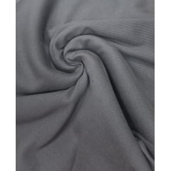 Ribanna Tubular com elastano cinza  -Comprimento 2 m x Largura 0,50 cm