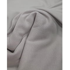 Ribanna tubular com elastano cinza kaki - 0.45 larg tubular x Comprimento 2 m 