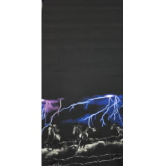 Sarja de algodão digital cavalos com raios - Comprimento 1,40 m x Largura 1,50 m