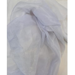 Tela Lurex branco com brilho (manchado) - Comprimento 2,20 m x Largura 1,40 m