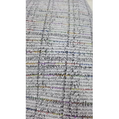 Tweed multicolor com fio metálico raimbow - Comprimento 3 m x Largura 1,50 m