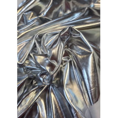 Vinil com elastano prata - Comprimento 1,50 m x Largura 1,50 m 