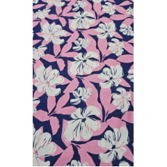 Viscolinho rosa com azul - Largura 1,45 m x Comprimento 7,m
