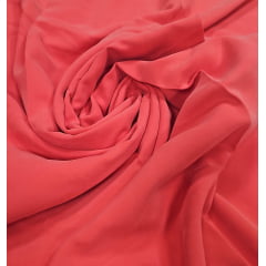 Viscose e tencel Coral escuro - largura 1,48 m  x Comprimento 1,40 m 