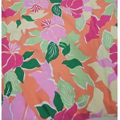 Viscose floral multcolor - Largura 1,45 m x Comprimento 3 m 