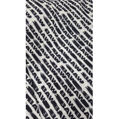 Viscose pesada baw preto e branco - Comprimento 4,20 m x Largura 1,40 m 