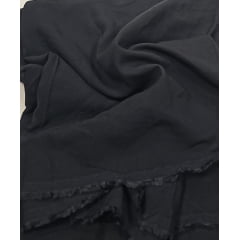 Viscose preto amassado - Largura 1,45 m x Comprimento 2 m 