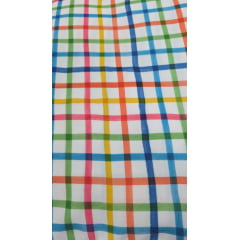 Viscose Xadrez Colorido - Comprimento 4 m x Largura 1,40 m 