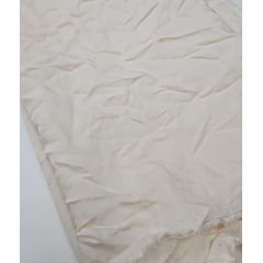  Voil de algodão creme (amassado)- Largura 1,40 m comprimento 1 M 