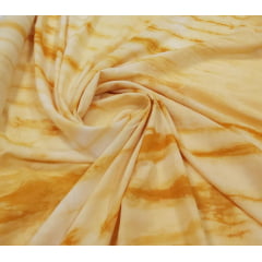 Popeline de Viscose Tie Dye Amarelo