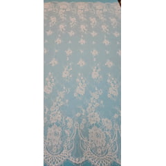 Renda  Chantilly Branco 04 ( CORTE DE 3,20 MTS)