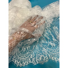 Renda  Chantilly Off White 04 ( CORTE DE 3,20 MTS) 
