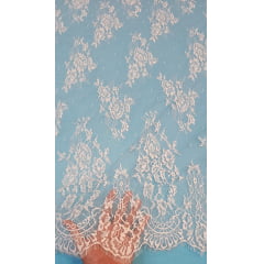 Renda  Chantilly Off White 04 ( CORTE DE 3,20 MTS) 