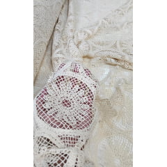 Renda Guipir Crochet Zara Mandala Natural