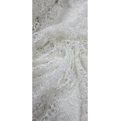 Renda Guipir Dull Opaca Estrela off White