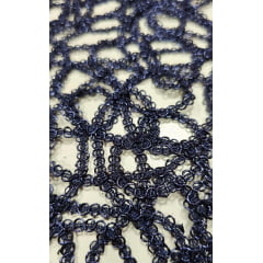 Renda Guipir Italiana Crave Azul Marinho