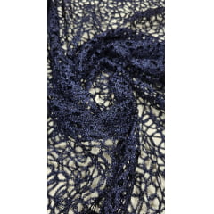 Renda Guipir Italiana Crave Azul Marinho