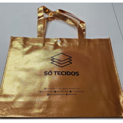 Sacola Metalizada Só Tecidos Bronze