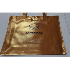 Sacola Metalizada Só Tecidos Bronze